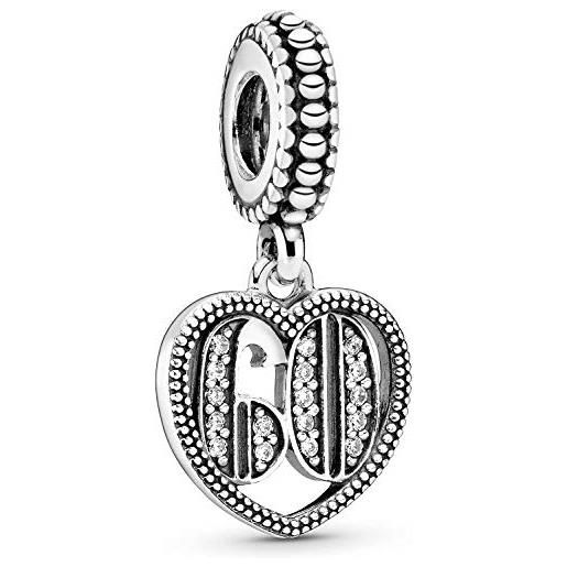 MariaFonte charm new 2024 MariaFonte compatibile tutte marche bracciali collane 60 anni compleanno anniversario laurea ciondoli originale offerte argento 925 mamma bead portafortuna cuore famiglia natale donna