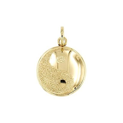 forme di Lucchetta lucchetta - piccolo ciondolo yin yang in vero oro, simbolo di amicizia equilibrio e armonia | charms e ciondoli per bracciale e catenina (fino a 4mm) | per donna ragazza bambina