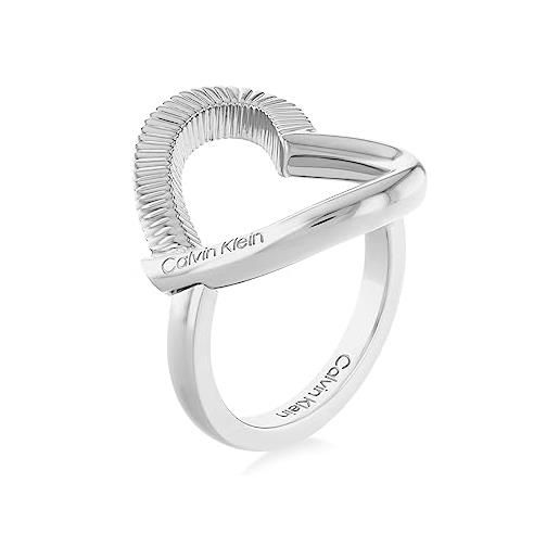 Calvin Klein anello da donna collezione minimalistic hearts in acciaio inossidabile - 35000439c