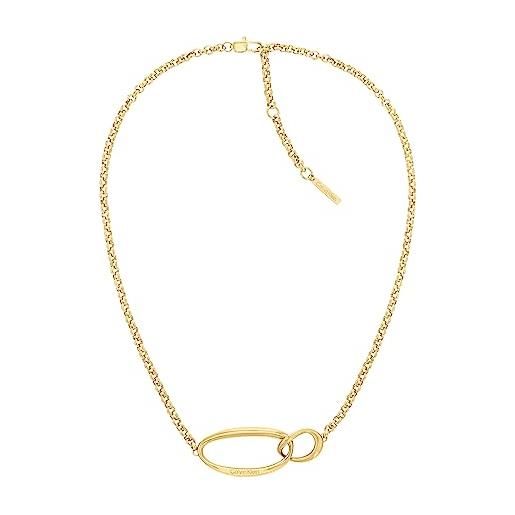 Calvin Klein collana da donna collezione playful organic shapes oro giallo - 35000354