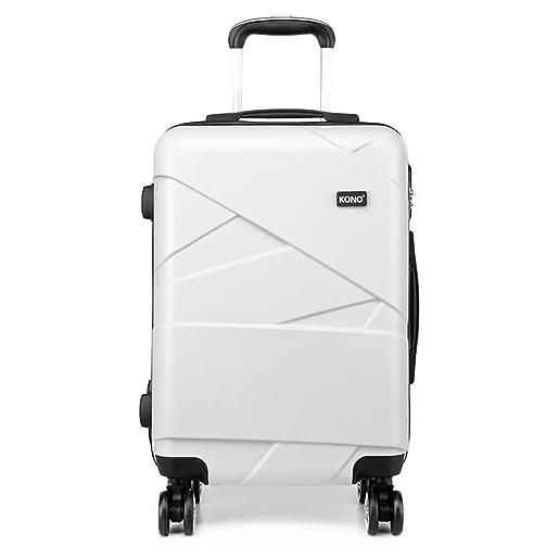 Kono valigia da viaggio leggera del carrello rigido bagagli con la valigia di 4 ruote, 28 pollici, beige