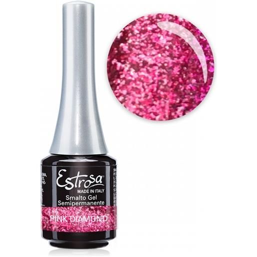 Estrosa pink diamond glitter chrome - smalto semipermanente 7 ml