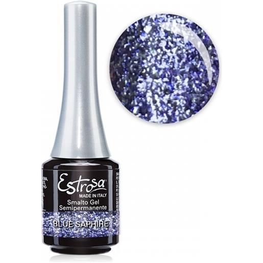 Estrosa blue sapphire glitter chrome - smalto semipermanente 7 ml
