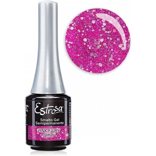 Estrosa pink fairy glitter - smalto semipermanente 7 ml