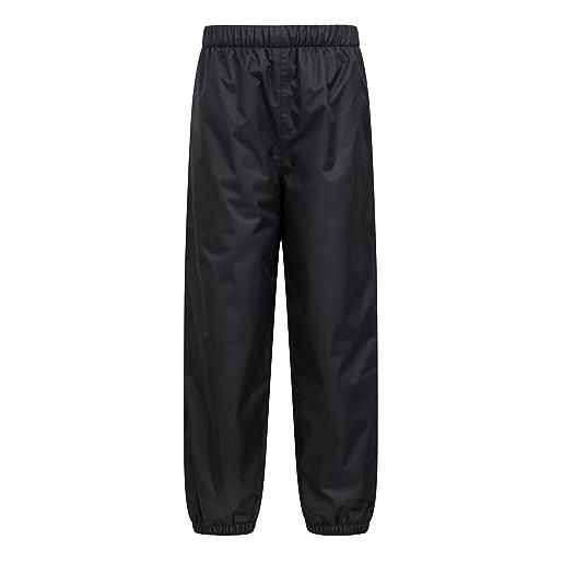 Mountain Warehouse pantaloni impermeabili imbottiti in pile da bambino - traspiranti e caldi, cuciture nastrate - per le camminate, i viaggi e le escursioni invernali nero 5-6 anni