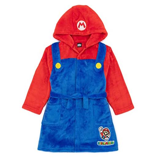 Super Mario dressing gown kids girl game game character pjs accappatoio 7-8 anni