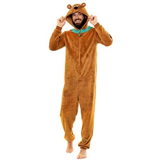 Scooby Doo pigiama intero uomo | onesie | pigiami interi adulti marrone medium