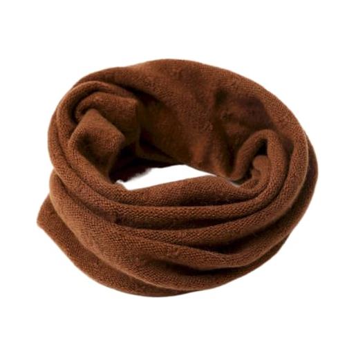 Prettystern scaldacollo tubolare sciarpa ad anello donna di 100% cachemire lana sciarpa tubolare collo di cashmere grigio scuro antracite