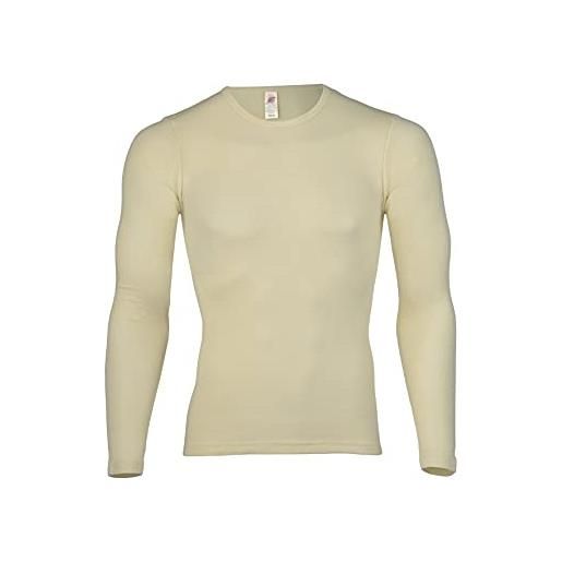 Engel natur, maglietta da uomo in lana merino, 100% lana (kbt), naturale, 52