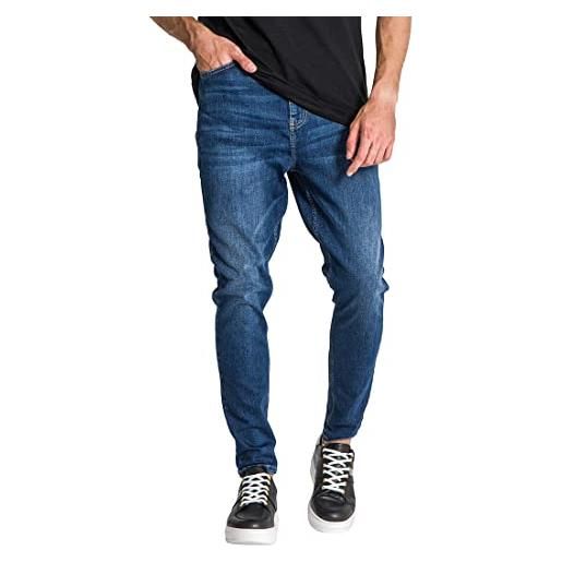 Gianni Kavanagh black carrot leg jeans, xxl uomini