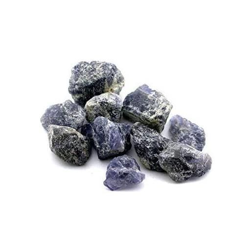 Blessfull Healing 1/2 (mezza) libbra bulk lolite naturale pietre grezze cristalli lucidati per cristalli curativi, meditazione