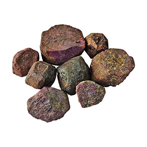 Blessfull Healing 1/2 (mezza) libbra bulk rubino naturale pietre grezze cristalli lucidati per cristalli curativi, meditazione
