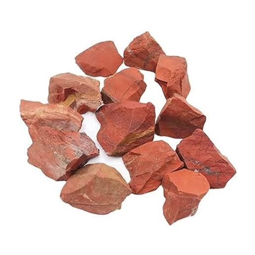 Blessfull Healing 1/2 (mezza) libbra bulk diaspro rosso naturale pietre grezze cristalli lucidati per cristalli curativi, meditazione