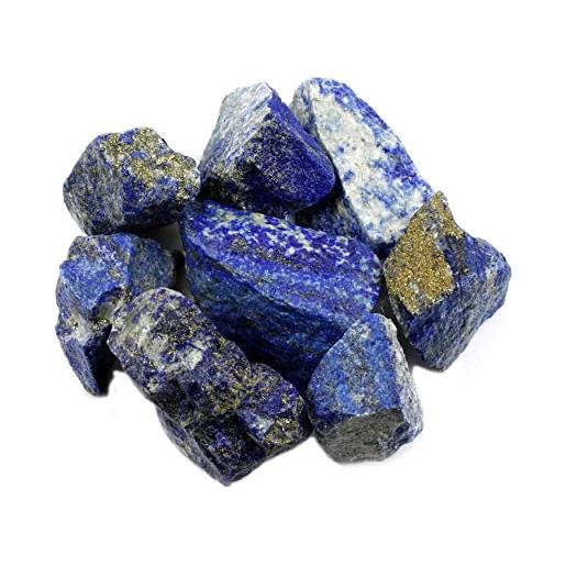 Blessfull Healing 1/2 (mezza) libbra bulk lapislazzuli naturali pietre grezze cristalli lucidati per cristalli curativi, meditazione