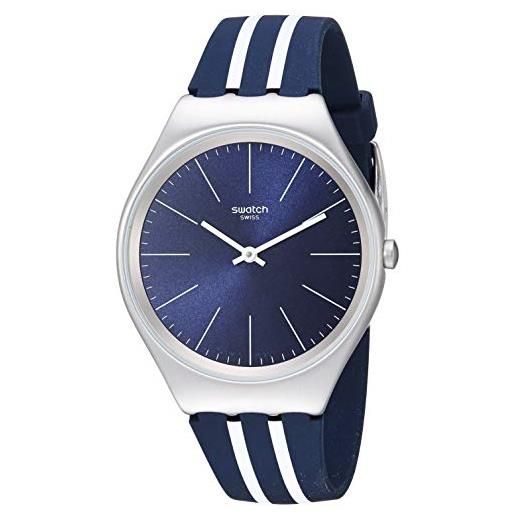 Swatch orologio analogueico quarzo uomo con cinturino in silicone syxs106