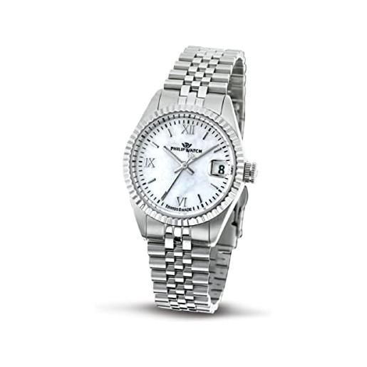 Philip Watch caribe orologio donna, tempo e data, analogico - 39x31 mm