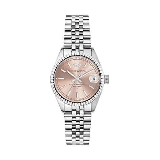 Philip Watch caribe orologio donna, tempo e data, analogico - 39x31,3mm