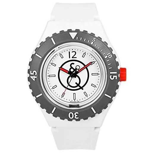 Q&Q - Quest & Quality rp04j006y - orologio da polso unisex, resina, colore: bianco
