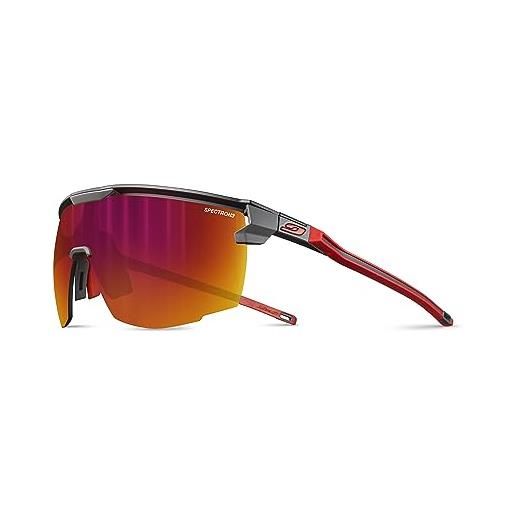 Julbo ultimate - occhiali da sole da uomo, colore: nero/rosso, taglia unica