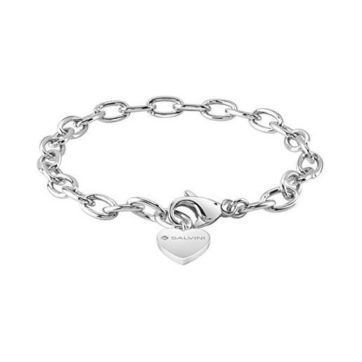 Salvini bracciale salvini gioielli charms of love argento 925 con diamante ct 0,001 ref. 20073424