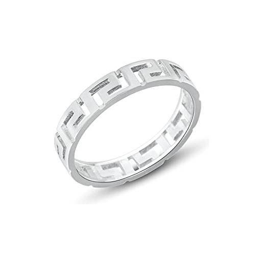 Anellissimo anello fedina greca uomo donna argento 925 - 20