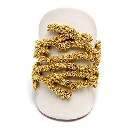 Gold Karat gioielli anello filigrana sarda argento