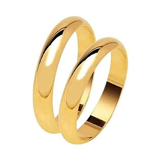 BLUSUPERSHOP 1 fede fedina 5 grammi circa colore oro in argento 925 anello matrimoniale personalizzato col tuo nome e data incisi all interno e misura da 10 a 29 in omaggio portachiavi