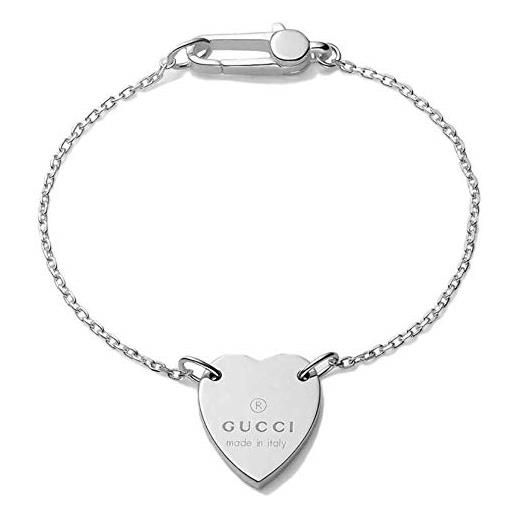 Gucci - braccialetto argento sterling non un gioiello donna, argento, 18 cm - yba223513001018