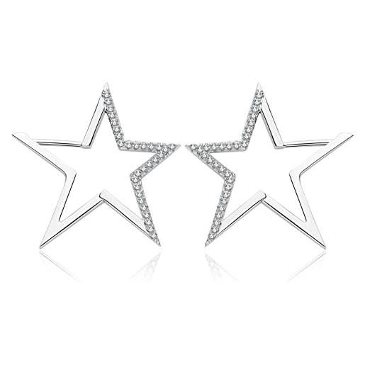 Brosway orecchini donna con simbolo stella | collezione sublime - bsb21