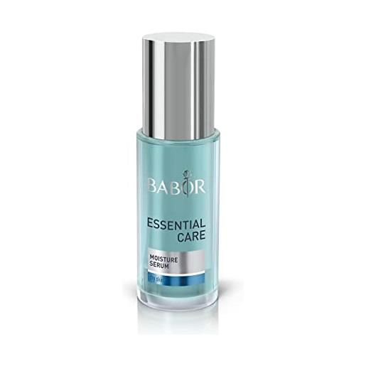 BABOR essential care moisture serum per tutti i tipi di pelle, siero di ialuronico con aloe vera per idratare il viso, formula vegana, 1 x 30 ml