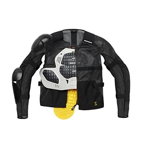 Spidi t177-026 giacca in tessuto airtech armor, nero, misura s