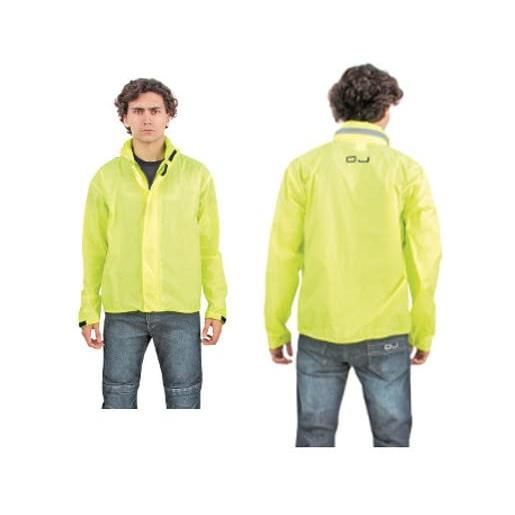 OJ Atmosfere Metropolitane giacca antipioggia moto top fluo oj r019 taglia m quattro stagioni fluo