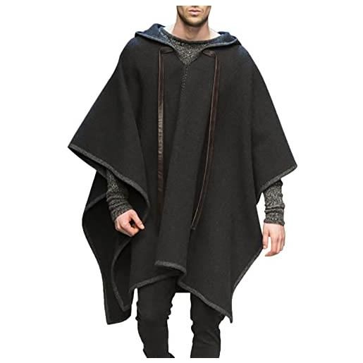 Compra virblatt - Poncho da uomo, 100% cotone