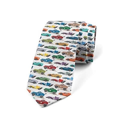 716 cravatta da uomo automobile colorata cravatta fantasia classica cravatta d'affari moda cravatta stretta per partito business