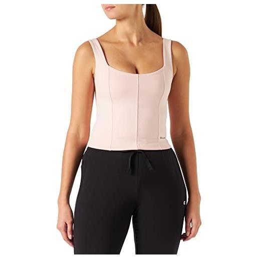 Champion c-sport yoga s-l canottiera, donna, rosa antico, xl