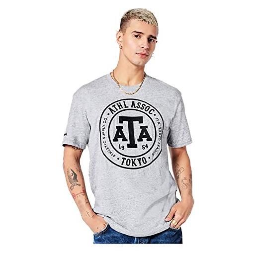 Superdry vintage collegiate tee t-shirt, athletic grey marl, l uomo