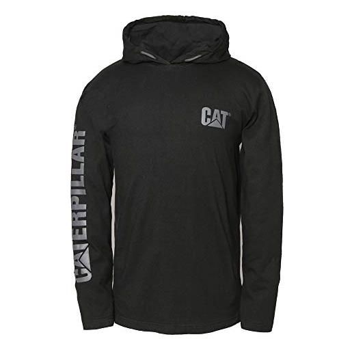 Caterpillar 1510425 - maglietta da uomo in cotone a maniche lunghe, taglia s, colore: nero