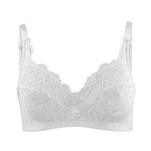 Cotonella reggiseno preformato senza ferretto ricamato (7° xxl, bianco)