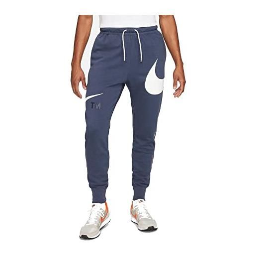 Nike swoosh pantaloni, thunder blue/white, xl uomo