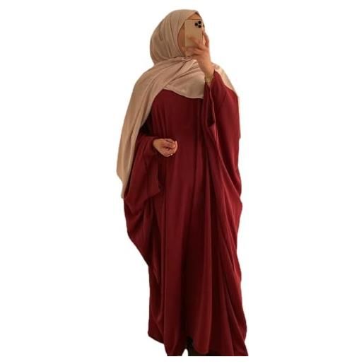 RUIG abito da donna preghiera musulmana abaya abito iislamico maxi caftano africano turchia islam dubai turchia a figura intera senza hijab