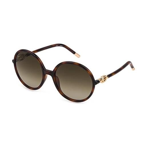 Furla sfu537 0752 sunglasses combined, standard, 56, shiny dark havana, unisex-adulto