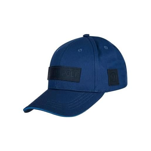 gh cappello compatibile napoli calcio ufficiale enzo castellano dettagli in pelle - cappello napoli uomo donna estivo con visiera blu cotone berretto baseball