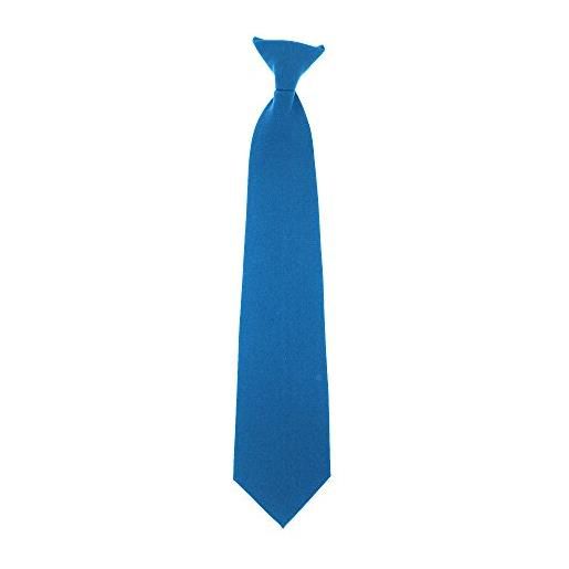 Yoko - cravatta con clip (confezione da 4) (taglia unica) (blu reale)