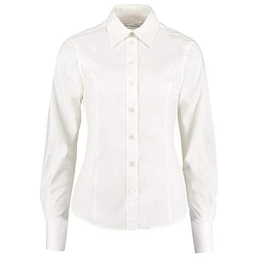 Kustom Kit - camicia maniche lunghe - donna (it 58) (bianco)