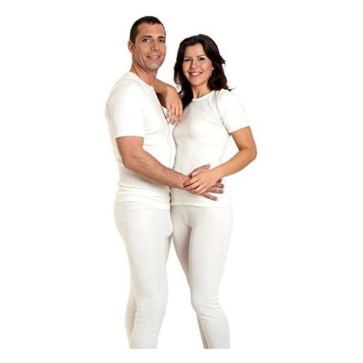 Moser care and support wear maglietta angora unisex, 30% angora, intimo termica (natura, l)