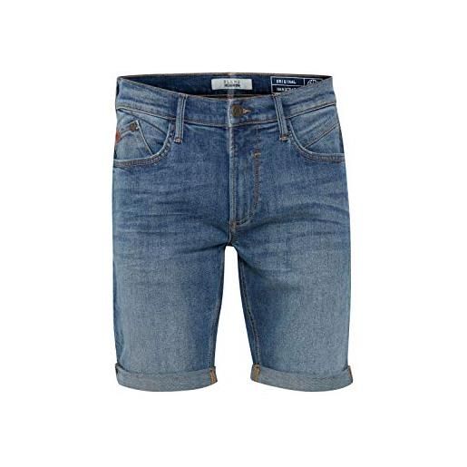 b BLEND blend grilitsch pantaloncini di jeans shorts bermuda da uomo elasticizzato slim, taglia: s, colore: denim dark grey (76209)