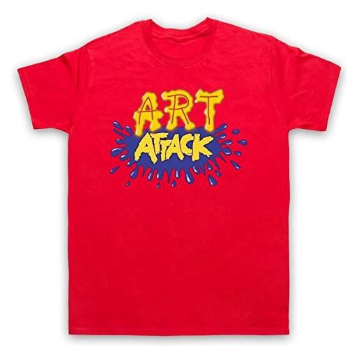 My Icon Art & Clothing art attack kids tv logo buchanon costume - maglietta da uomo, colore: rosso, xxl