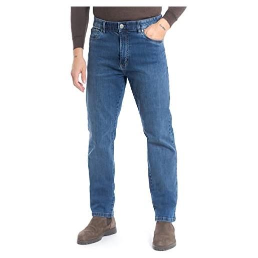 Wampum - jeans 5 tasche regular fit in cotone per uomo (mod. 11747) (eu 54)