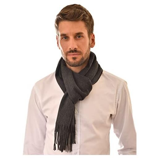 MayTree - sciarpa uomo/donna 100% cashmere, sciarpa uomo/sciarpa cachemire, sciarpa lana unisex in diversi colori 180 x 30 cm
