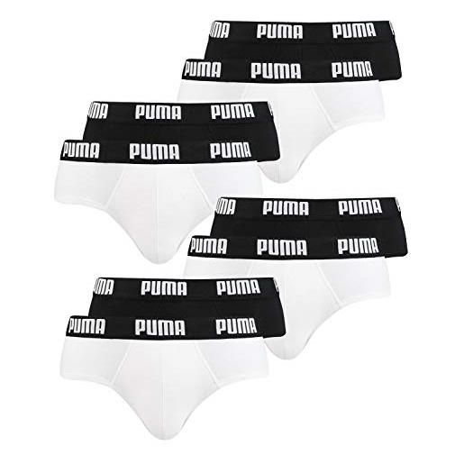 Puma slip basic brief 2pack bianco - nero